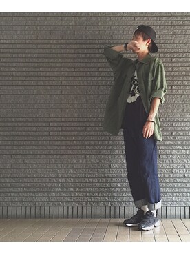 「Reebok（リーボック）のユニセックス リーボック インスタ ポンプフューリー ブラック Reebok INSTAPUMP FURY OG V65750（スニーカー）」を使った、のろ助さん（メンズ・177cm）の夏コーディネート