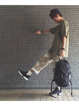 「Reebok（リーボック）のユニセックス リーボック インスタ ポンプフューリー ブラック Reebok INSTAPUMP FURY OG V65750（スニーカー）」を使った、のろ助さん（メンズ・177cm）の夏コーディネート