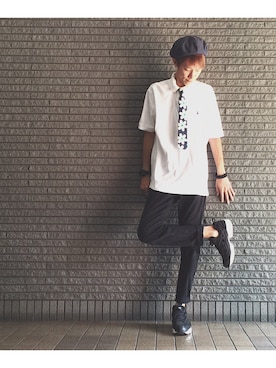 「Reebok（リーボック）のユニセックス リーボック インスタ ポンプフューリー ブラック Reebok INSTAPUMP FURY OG V65750（スニーカー）」を使った、のろ助さん（メンズ・177cm）の夏コーディネート