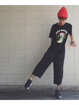 「Reebok（リーボック）のユニセックス リーボック インスタ ポンプフューリー ブラック Reebok INSTAPUMP FURY OG V65750（スニーカー）」を使った、のろ助さん（メンズ・177cm）の夏コーディネート