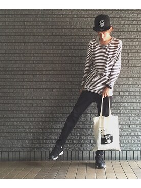 「Reebok（リーボック）のユニセックス リーボック インスタ ポンプフューリー ブラック Reebok INSTAPUMP FURY OG V65750（スニーカー）」を使った、のろ助さん（メンズ・177cm）の秋コーディネート