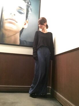 「AZUL ENCANTO（アズールエンカント）のアイテム」を使った、Miwaさん（レディース・160cm）の秋コーディネート