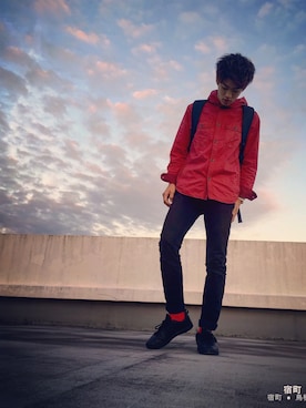 「WEGO（ウィゴー）のWEGO/ライクラツイルスキニーパンツ（その他パンツ）」を使った、JOEさん（メンズ・175cm）の秋コーディネート