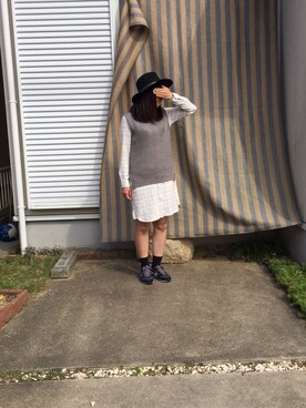 「topic luxe（トピックラックス）のアイテム（トップス）」を使った、마이さん（レディース・164cm）の秋コーディネート