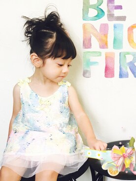 「西松屋（ニシマツヤ）のアイテム（ワンピース、ホワイト系）」を使った、Yuka さん（レディース）の秋コーディネート