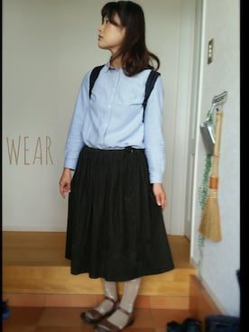 「CANOEのアイテム」を使った、mihiroさん（レディース・161cm）の秋コーディネート