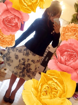 「アイテム（トートバッグ、オレンジ系）」を使った、Waco Yukihiさん（レディース・156cm）の春コーディネート