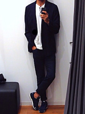「FACTOTUM（ファクトタム）のアイテム（帽子）」を使った、Source unknownさん（メンズ・180cm）の春コーディネート