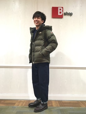 「orslow」｜「アイテム（ダウンジャケット/コート）」を使った、Bshop横浜店さん（メンズ・165cm）の冬コーディネート