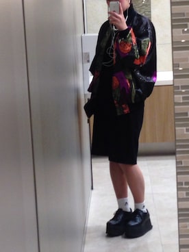 「黒タートルネック」｜「アイテム（その他シューズ）」を使った、onatsu さん（レディース・165cm）の冬コーディネート