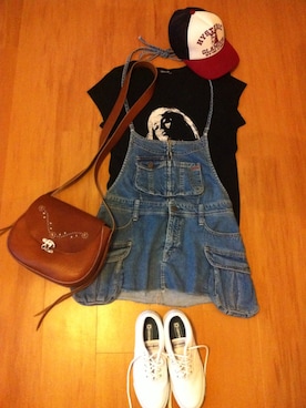 「HTC（エイチティーシー）のアイテム（バッグ）」を使った、こーたんさん（レディース・157cm）の夏コーディネート