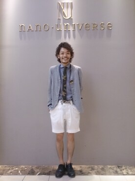 福田雅人さん（メンズ・165cm）の夏コーディネート