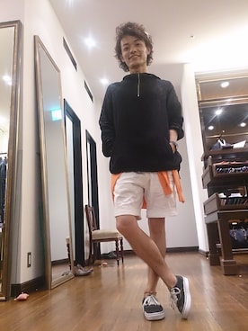 「キュプラ」｜福田雅人さん（メンズ・165cm）の夏コーディネート