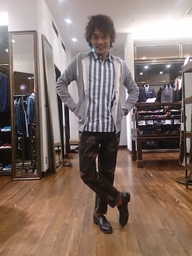 福田雅人さん（メンズ・165cm）の夏コーディネート