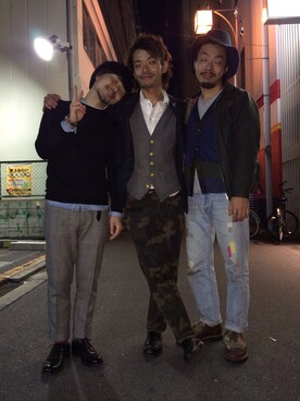 福田雅人さん(メンズ・165cm)の秋コーディネート