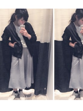 「アパレルスタッフ」｜「アイテム（ブルゾン）」を使った、kumiさん（レディース・163cm）の春コーディネート
