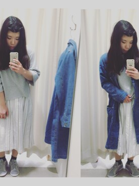 「アパレルスタッフ」｜「アイテム（ステンカラーコート）」を使った、kumiさん（レディース・163cm）の春コーディネート