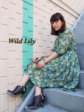 「アイテム（ブーティ）」を使った、代官山セレクトショップWild Lilyさん（レディース・162cm）の夏コーディネート