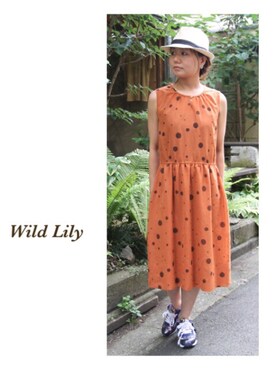 「CA4LA（カシラ）のアイテム（ハット）」を使った、代官山セレクトショップWild Lilyさん（レディース・152cm）の夏コーディネート