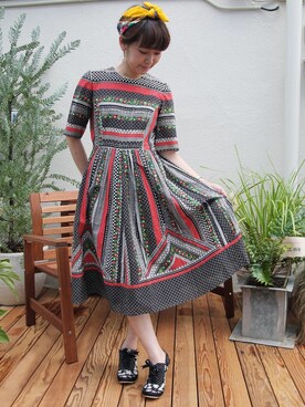 「Irregular Choice（イレギュラーチョイス）のアイテム」を使った、代官山セレクトショップWild Lilyさん（レディース・162cm）の夏コーディネート