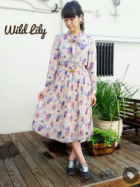 「Irregular Choice（イレギュラーチョイス）のアイテム」を使った、代官山セレクトショップWild Lilyさん（レディース・162cm）の秋コーディネート