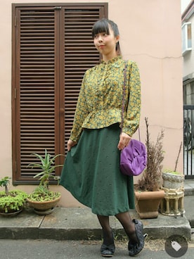 「Irregular Choice（イレギュラーチョイス）のアイテム」を使った、代官山セレクトショップWild Lilyさん（レディース・159cm）の秋コーディネート