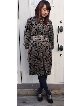 「アイテム（ブーティ）」を使った、代官山セレクトショップWild Lilyさん（レディース・162cm）の冬コーディネート