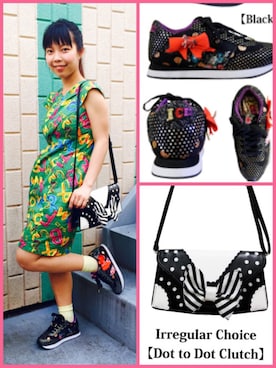 「Irregular Choice（イレギュラーチョイス）のアイテム（バッグ）」を使った、代官山セレクトショップWild Lilyさん（レディース・159cm）の夏コーディネート