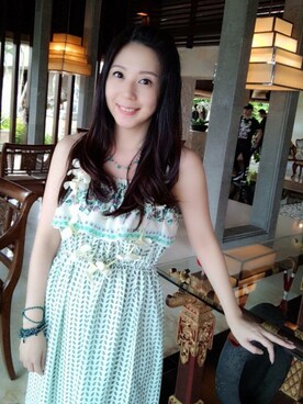 「Accessorize（アクセサライズ）のアイテム（ブレスレット）」を使った、fair Chiangさん（レディース・156cm）の春コーディネート