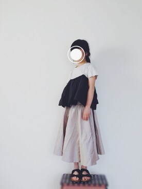 「アイテム（キャミソール）」を使った、tuncoroさん（キッズ・123cm）の春コーディネート