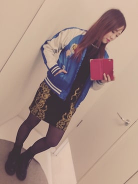 「マーチン風ブーツ」｜#MlKlTyさん（レディース・155cm）の冬コーディネート