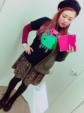 「MXMXM」｜「アイテム（ハンチング/ベレー帽）」を使った、#MlKlTyさん（レディース・155cm）の冬コーディネート