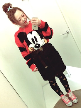 「GIVENCHY（ジバンシイ）のアイテム（口紅/リップティント/グロス）」を使った、#MlKlTyさん（レディース・155cm）の春コーディネート