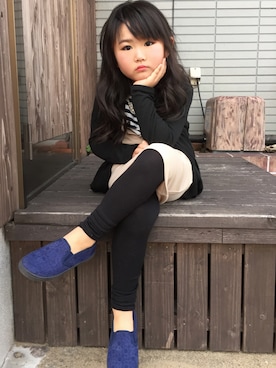 「アイテム（その他アウター）」を使った、#MlKlTyさん（キッズ・130cm）の春コーディネート