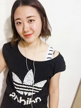 「cache cache（カシュ カシュ）のアイテム（タンクトップ、ホワイト系）」を使った、美聪美聪さん（レディース・162cm）の秋コーディネート