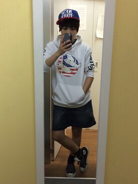 「RNA（アールエヌエー）のアイテム（つなぎ/オールインワン）」を使った、黒苺あゆさん（レディース・154cm）の秋コーディネート