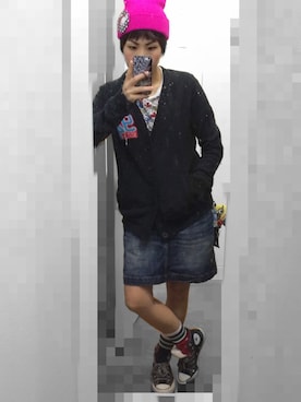 「RNA（アールエヌエー）のアイテム（つなぎ/オールインワン）」を使った、黒苺あゆさん（レディース・154cm）の秋コーディネート