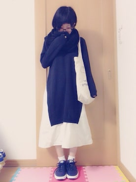 「JINS（ジンズ）の【JINS CLASSIC -Acetate&Titanium-】アセテート&チタン（メガネ、ブラウン系）」を使った、*さあや*さん（レディース・150cm）の秋コーディネート