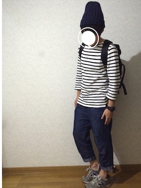 「ehka sopo（エヘカソポ）のアイテム（帽子）」を使った、Yさん（メンズ・167cm）の秋コーディネート