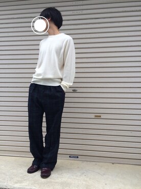 「SHIPS（シップス）のアイテム（その他シューズ）」を使った、Yさん（メンズ・167cm）の秋コーディネート