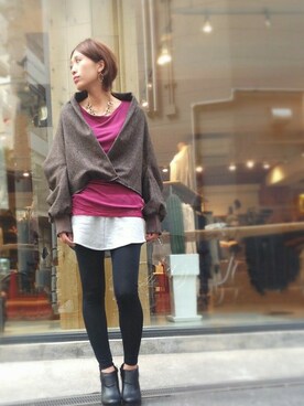 「other.（アザー）のアイテム（ブーティ）」を使った、hamaさん（レディース・162cm）の夏コーディネート