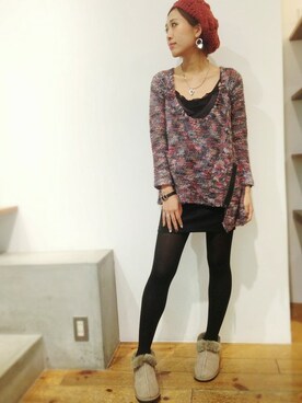 「other.（アザー）のアイテム（ブーツ）」を使った、hamaさん（レディース・162cm）の秋コーディネート