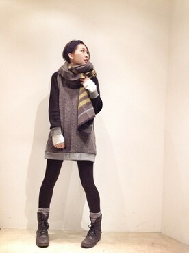 hamaさん（レディース・162cm）の冬コーディネート