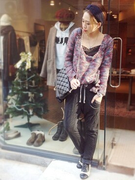 hamaさん（レディース・162cm）の冬コーディネート