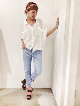 hamaさん（レディース・162cm）の春コーディネート