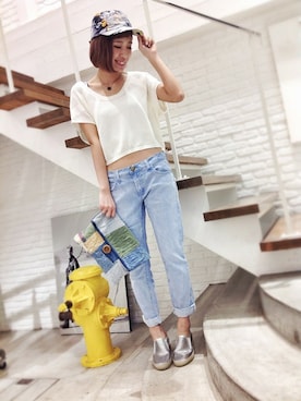 「ink（インク）のアイテム」を使った、hamaさん（レディース・162cm）の春コーディネート