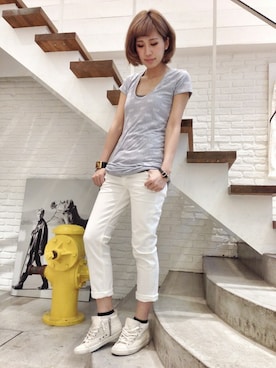 hamaさん（レディース・162cm）の春コーディネート