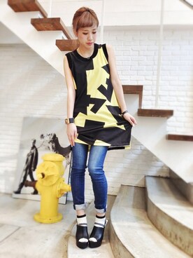 hamaさん（レディース・162cm）の春コーディネート