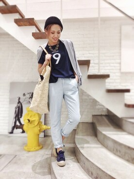 hamaさん（レディース・162cm）の春コーディネート