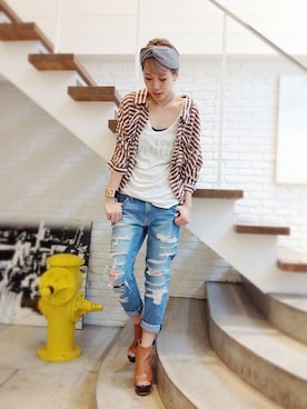 hamaさん（レディース・162cm）の夏コーディネート